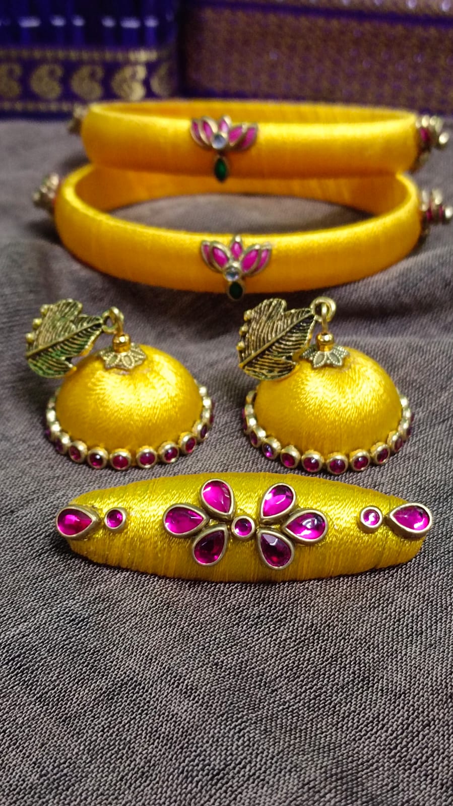 Silk Thread Jewelry Set